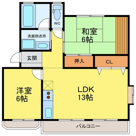 コスモハイツの物件間取画像